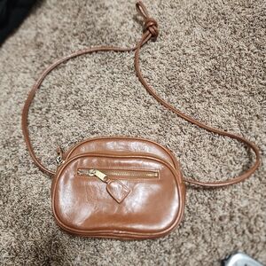Brown Leather Crossbody Bag
